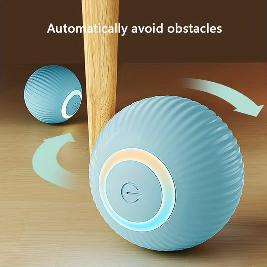 Bolas de juguetes para mascotas, bolas automáticas para provocar a los gatos, juguetes giratorios automáticos para gatos, bolas mágicas rodantes y con sonido para jugar en interiores