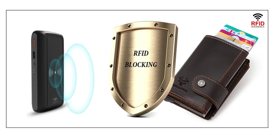 Billetera delgada para hombre, monedero con cerrojo de lujo, billeteras cortas para hombre, tarjetero para tarjetas bancarias de cuero genuino, credencial de viaje de crédito