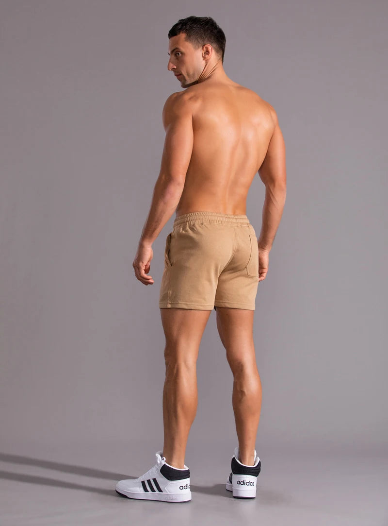 Pantalones cortos informales 100% de algodón para hombre, pantalones cortos de moda de alta calidad para hombre, pantalones cortos con bolsillos laterales y cremallera para correr al aire libre