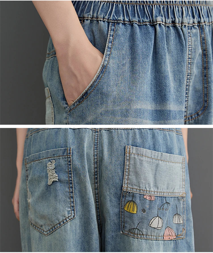 Pantalon jean exclusivo para mujer con un diseño único y atrevido para un look de todos los dias