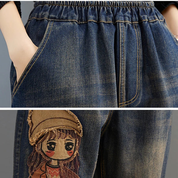 Pantalon jean exclusivo para mujer con un diseño único y atrevido para un look de todos los dias