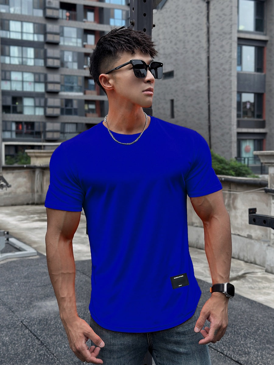 Camiseta Fitness, camiseta correr deporte gimnasio, camiseta entrenamiento Casual alta calidad Tops ropa