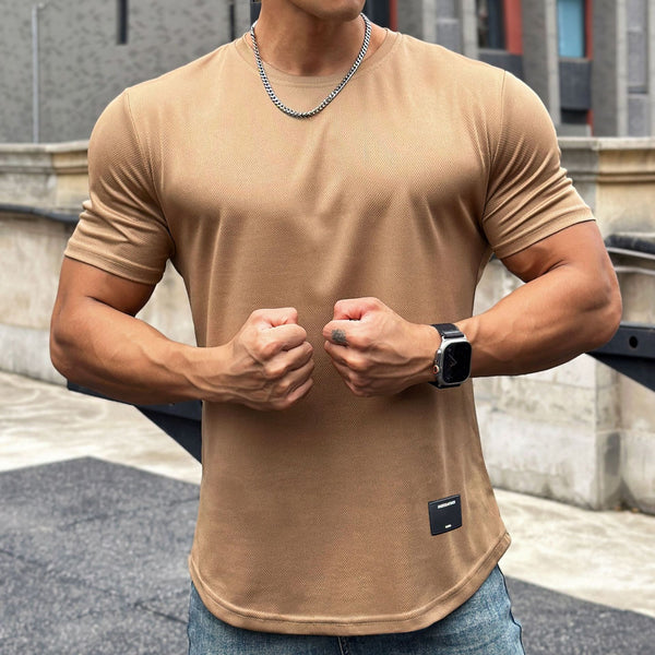 Camiseta Fitness, camiseta correr deporte gimnasio, camiseta entrenamiento Casual alta calidad Tops ropa
