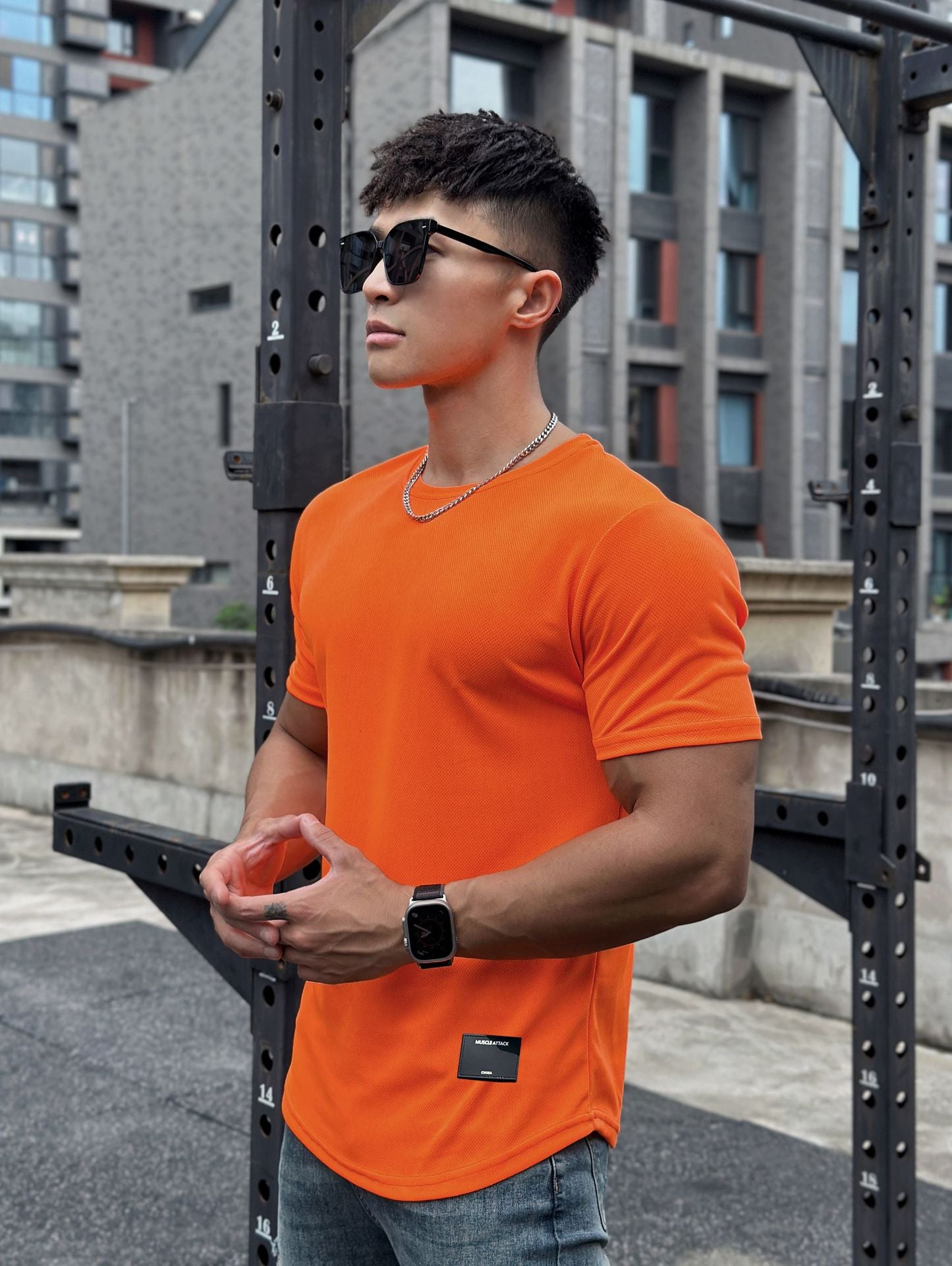Camiseta Fitness, camiseta correr deporte gimnasio, camiseta entrenamiento Casual alta calidad Tops ropa