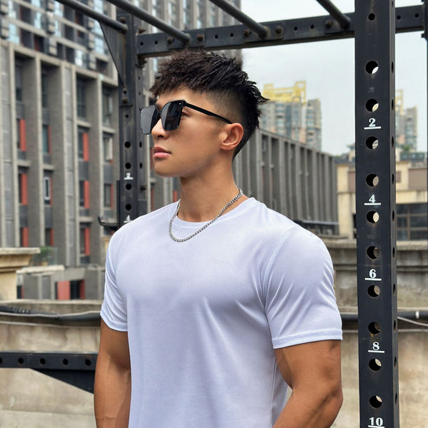 Camiseta Fitness, camiseta correr deporte gimnasio, camiseta entrenamiento Casual alta calidad Tops ropa