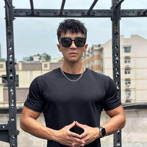 Camiseta Fitness, camiseta correr deporte gimnasio, camiseta entrenamiento Casual alta calidad Tops ropa