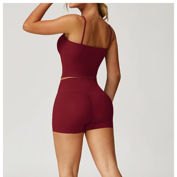 Conjunto deportivo de 2 piezas para mujer, atractivo y cómodo