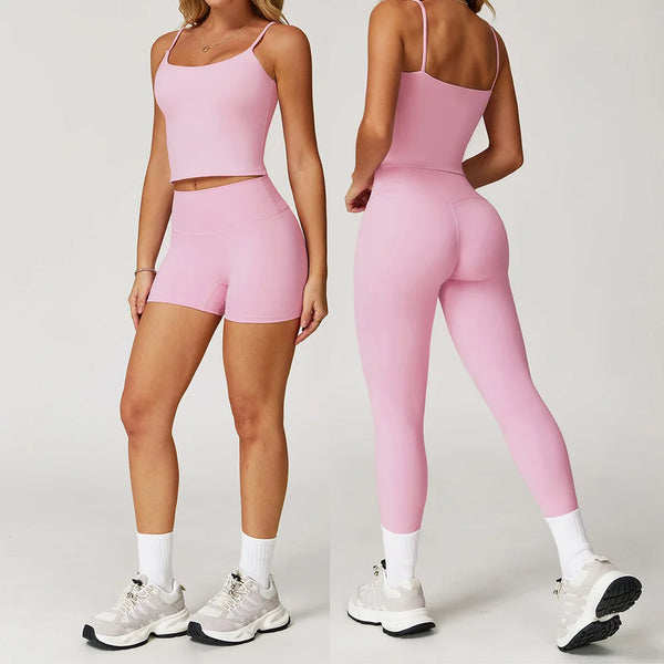 Conjunto deportivo de 2 piezas para mujer, atractivo y cómodo