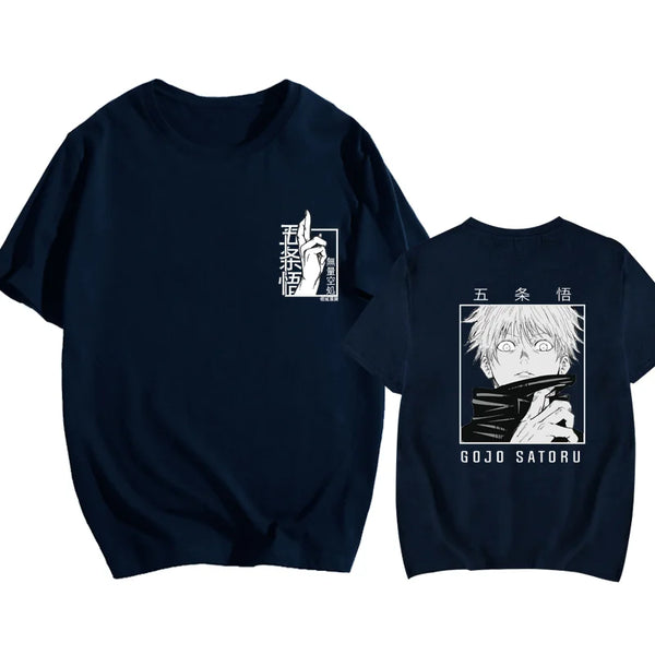 Nueva camiseta Satoru Gojo Field expandida Street Cool Satoru Gojo Camiseta estampada camisa verano Punk Harajuku camiseta Top