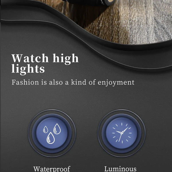 Reloj de cuarzo para hombre con doble calendario y correa de acero marca OPK