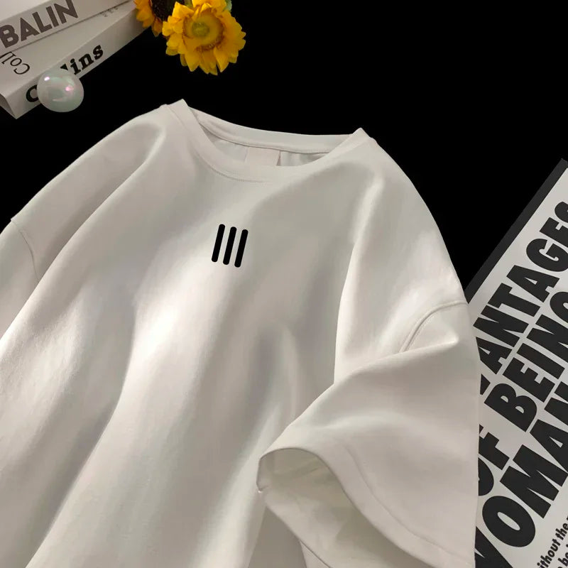 Camisetas de gran tamaño para hombre, Camiseta de algodón para hombre, camisetas con estampado de moda para hombre