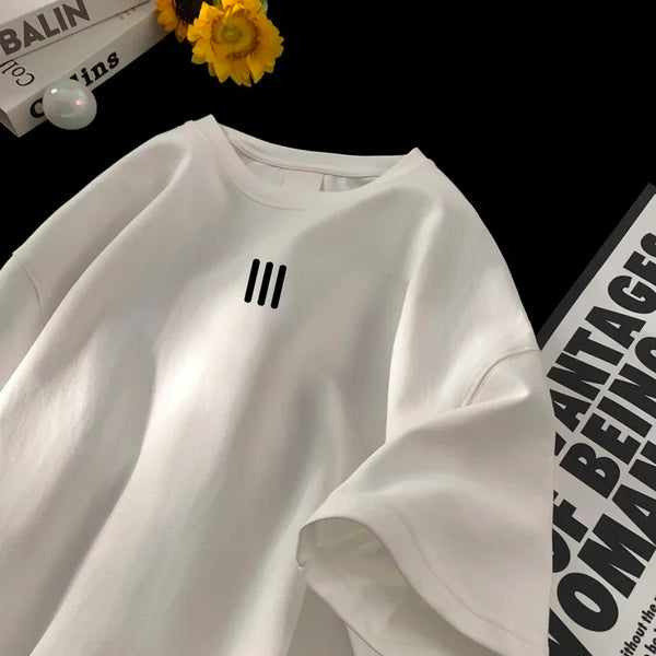 Camisetas de gran tamaño para hombre, Camiseta de algodón para hombre, camisetas con estampado de moda para hombre