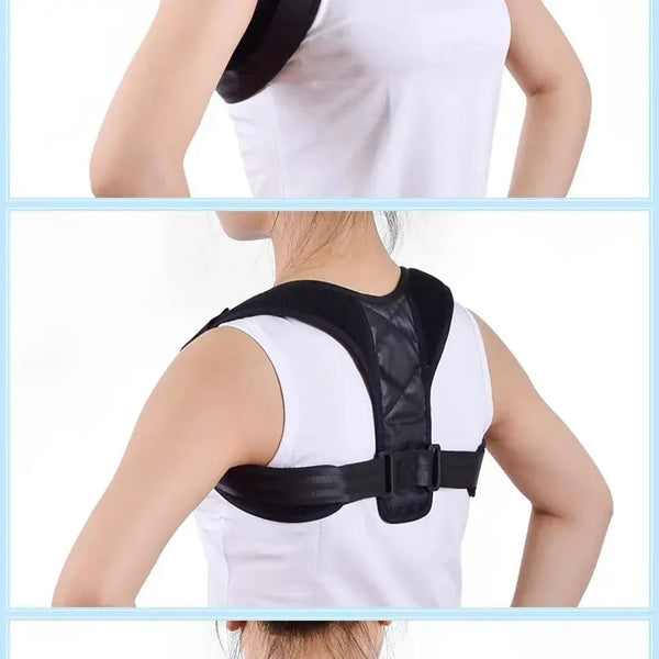 Cinturón corrector de postura de espalda Prevención de jorobado Corrección de postura sentada Modelado corporal transpirable unisex