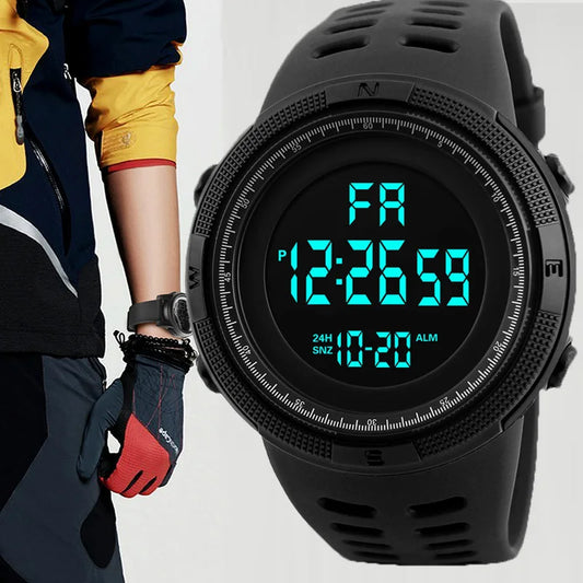 Reloj electrónico de alta calidad  para hombre, reloj luminoso diseño deportivo