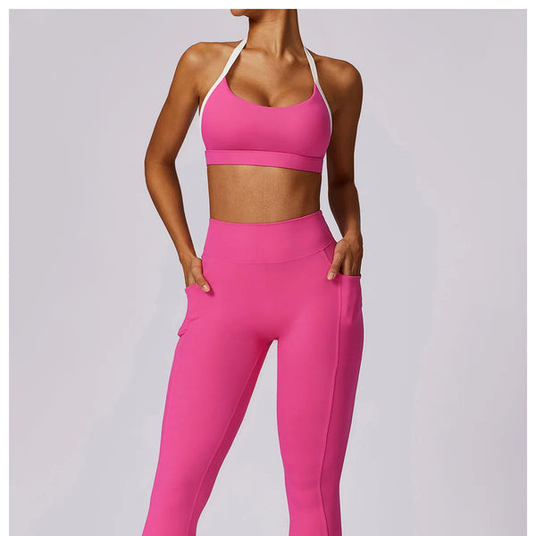 Conjunto deportivo para mujer, conjunto de 2 unidades ajustables y cómodos.