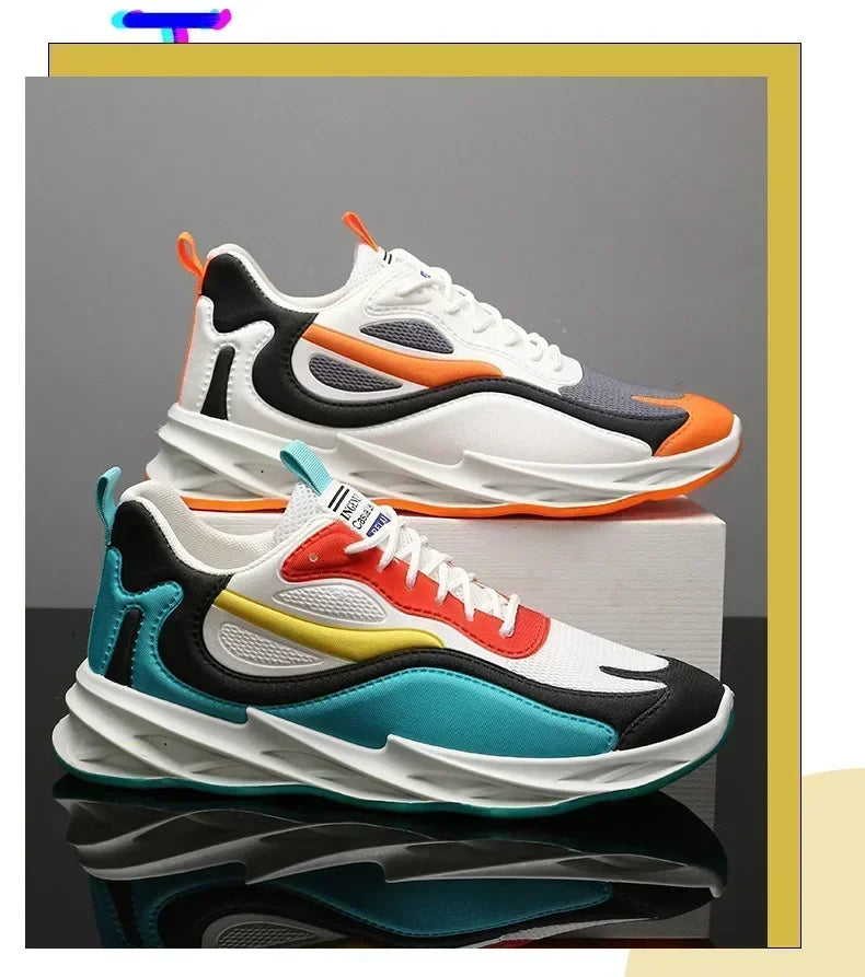 Zapatos deportivos para hombre, zapatos informales cómodos y transpirables, zapatos deportivos populares de alta calidad a la moda para hombre