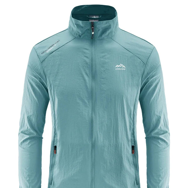 Chaqueta de senderismo de secado rápido para hombre, abrigos impermeables con protección solar UV, para deportes al aire libre, pesca, Camping, correr, verano