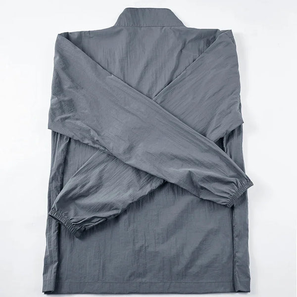 Chaqueta de senderismo de secado rápido para hombre, abrigos impermeables con protección solar UV, para deportes al aire libre, pesca, Camping, correr, verano