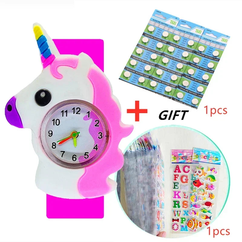 Reloj de unicornio juguetes para niños, relojes de cuarzo para niños, reloj para niños, reloj para bebé, regalo de Navidad