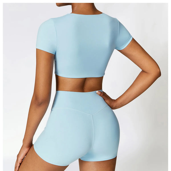 Conjunto deportivo de 2 piezas para mujer, muévete con comodidad y seguridad al momento de hacer ejercicio