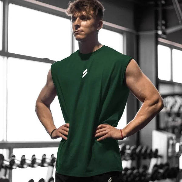 Camiseta sin mangas deportiva para hombre, camiseta sin mangas de entrenamiento y transpirable, chaleco de secado rápido, ropa deportiva para verano