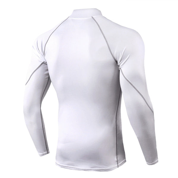 Camiseta deportiva para hombre, camiseta de secado rápido para culturismo y correr, camiseta de compresión de manga larga para gimnasio, camiseta ajustada para Fitness para hombre Rashgard