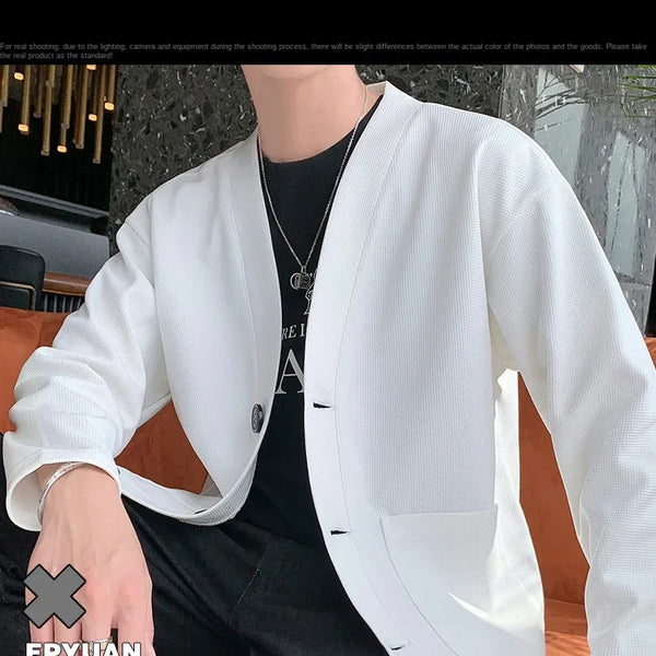 Chaqueta de verano para hombre, chaqueta de secado rápido de seda helada, chaleco informal de negocios de alta gama