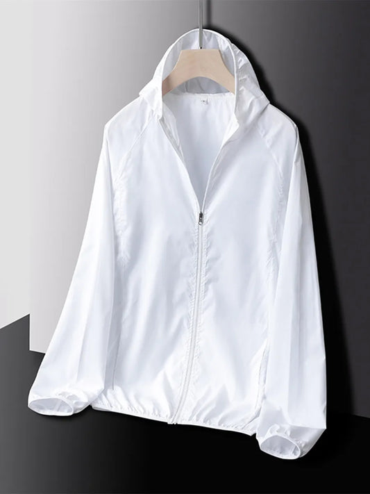 Ropa de protección solar impermeable para acampar, chaqueta fina ligera y transpirable para bicicleta, abrigo deportivo de secado rápido para hombres y mujeres, cortavientos