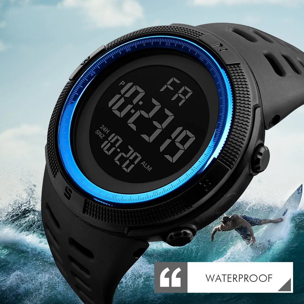 Reloj electrónico de alta calidad  para hombre, reloj luminoso diseño deportivo
