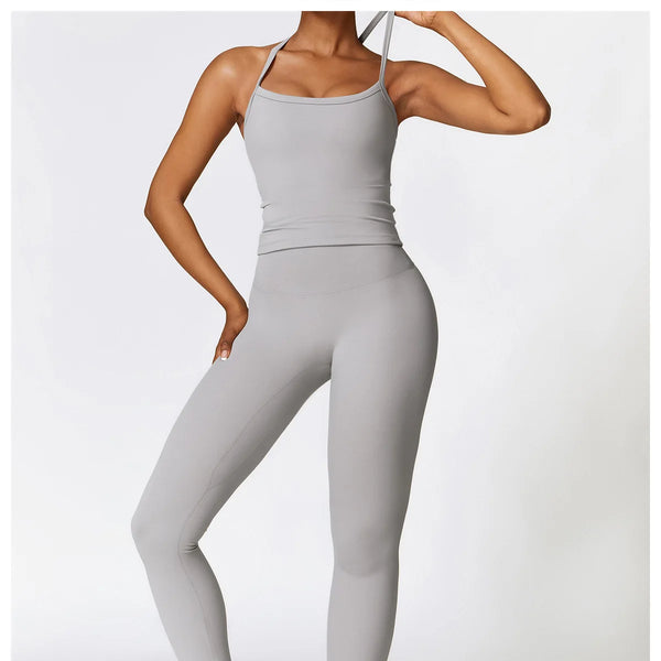 Conjunto deportivo de 2 piezas para mujer, muévete con comodidad y seguridad al momento de hacer ejercicio