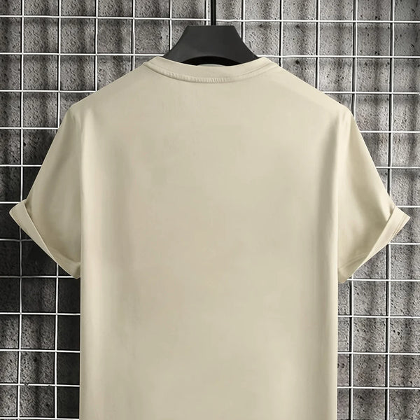 Camiseta holgada informal de poliéster 100% para hombre, camiseta deportiva con estampado de CALIFORNIA, cómoda, de manga corta y cuello redondo, de verano