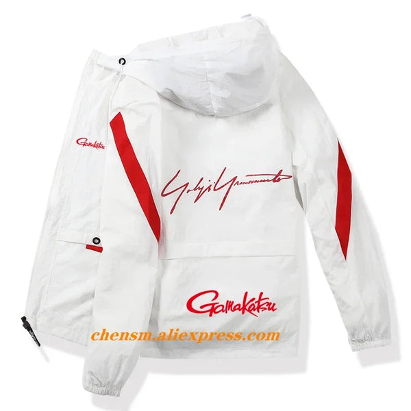 Chaqueta de pesca Gamakatsu, ropa de pesca con capucha, deportes al aire libre, ropa transpirable para correr