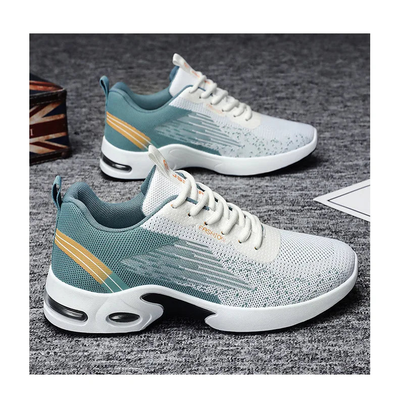 Zapatos de vestir informales para hombre 2025, nuevos zapatos deportivos suaves, cómodos zapatos de tenis transpirables, zapatos para caminar de malla ligera para exteriores