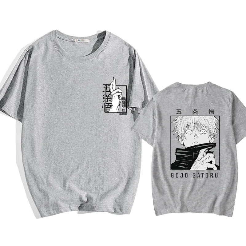 Nueva camiseta Satoru Gojo Field expandida Street Cool Satoru Gojo Camiseta estampada camisa verano Punk Harajuku camiseta Top