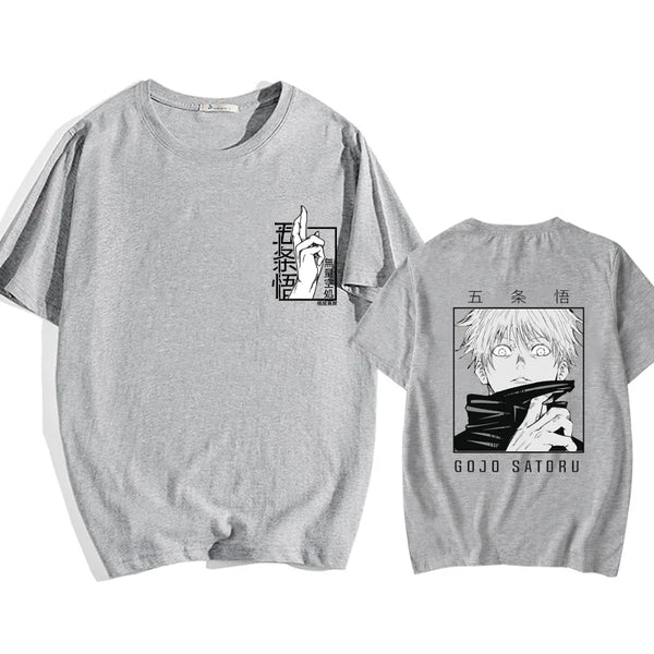 Nueva camiseta Satoru Gojo Field expandida Street Cool Satoru Gojo Camiseta estampada camisa verano Punk Harajuku camiseta Top