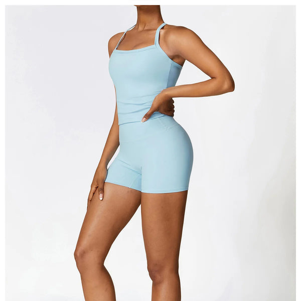 Conjunto deportivo de 2 piezas para mujer, muévete con comodidad y seguridad al momento de hacer ejercicio