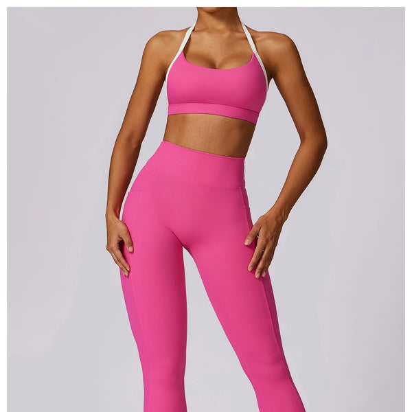 Conjunto deportivo para mujer, conjunto de 2 unidades ajustables y cómodos.