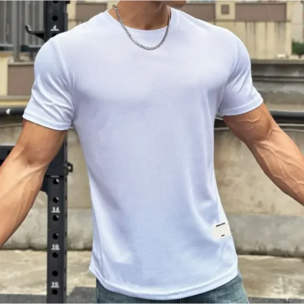 Camiseta Fitness, camiseta correr deporte gimnasio, camiseta entrenamiento Casual alta calidad Tops ropa