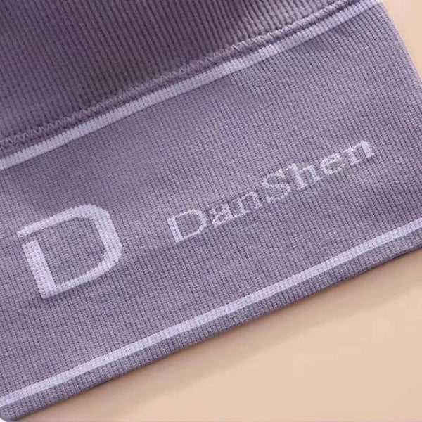 Sujetador deportivo sin costuras para mujer, alta elasticidad, forma de U profunda