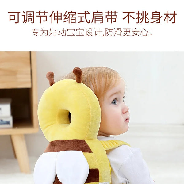 Nuevo Protector de espalda para aprender a caminar, almohada protectora anticaída de dibujos animados para bebé, cojín Protector de cabeza seguro para niños