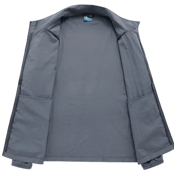Chaqueta de senderismo de secado rápido para hombre, abrigos impermeables con protección solar UV, para deportes al aire libre, pesca, Camping, correr, verano