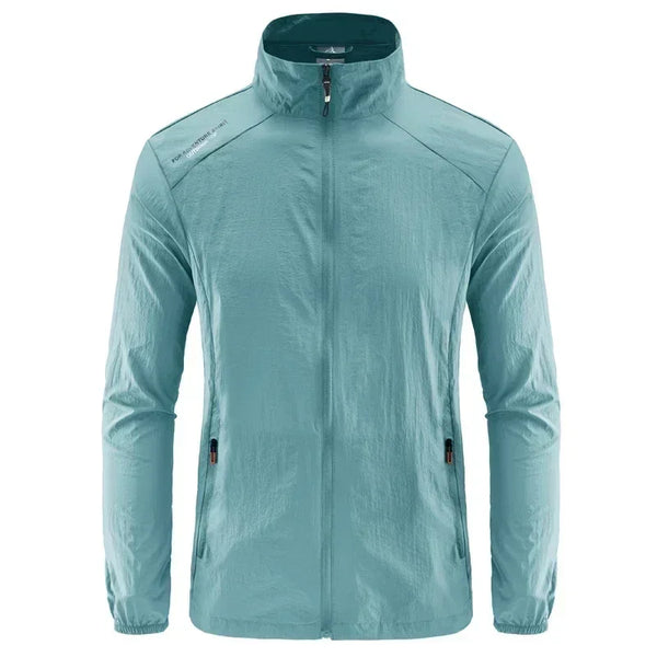 Chaqueta de senderismo de secado rápido para hombre, abrigos impermeables con protección solar UV, para deportes al aire libre, pesca, Camping, correr, verano