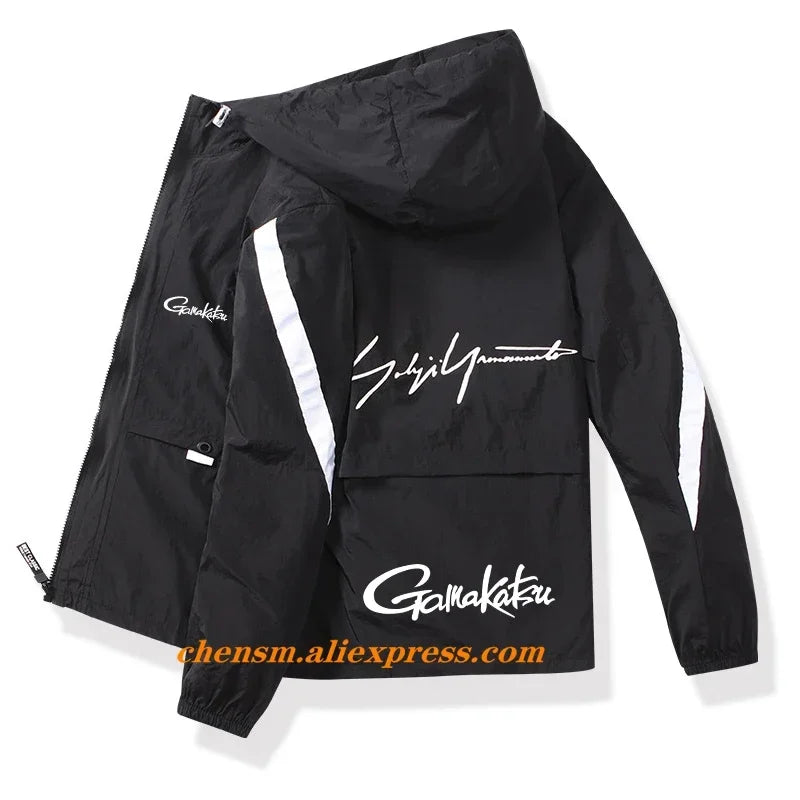 Chaqueta de pesca Gamakatsu, ropa de pesca con capucha, deportes al aire libre, ropa transpirable para correr