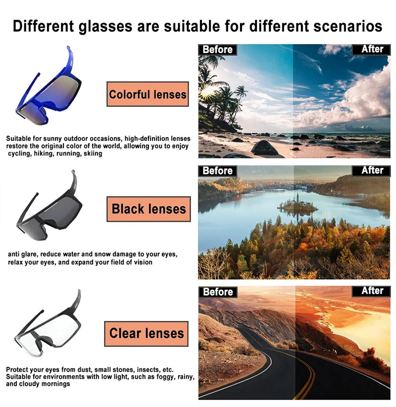 Giant 【Grado Profesional】Gafas de sol para ciclismo y pesca: protección UV, antideslumbrantes, resistentes a impactos, deportes al aire libre con estuche