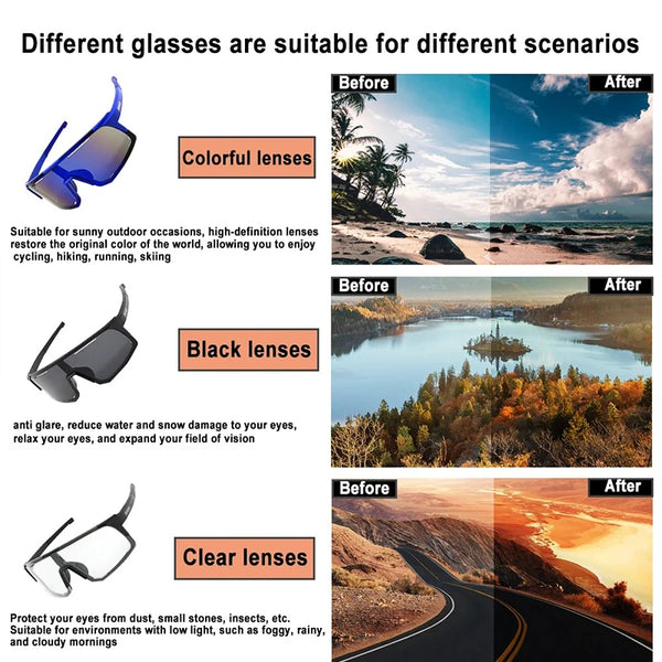 Giant 【Grado Profesional】Gafas de sol para ciclismo y pesca: protección UV, antideslumbrantes, resistentes a impactos, deportes al aire libre con estuche