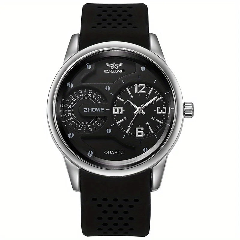 Los hombres deportivos de la moda miran los relojes de pulsera del cuarzo de la correa de silicona de la nueva llegada para el hombre analógico