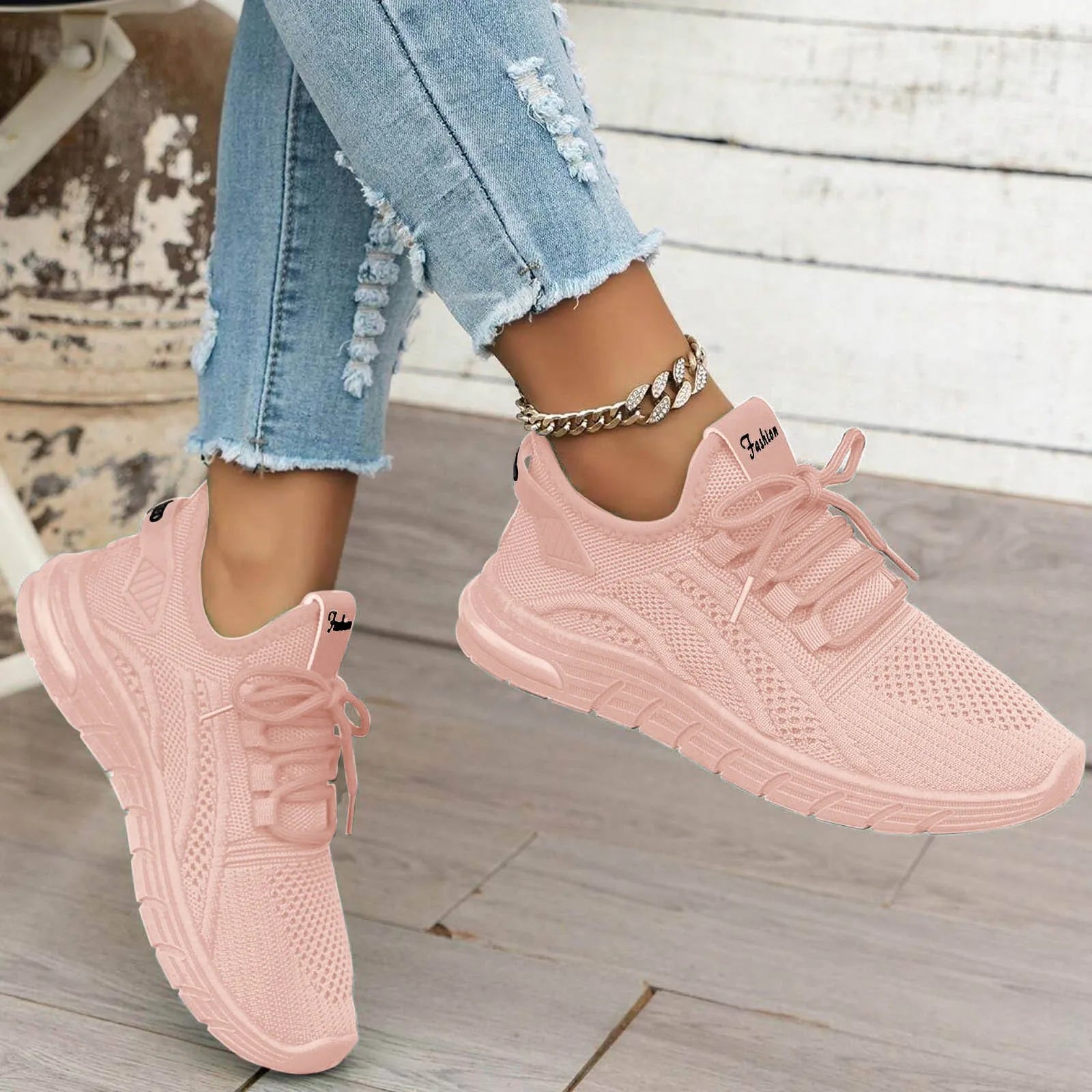 Zapatos de lona para mujer, zapatos deportivos para todas las estaciones, punta redonda, boca profunda