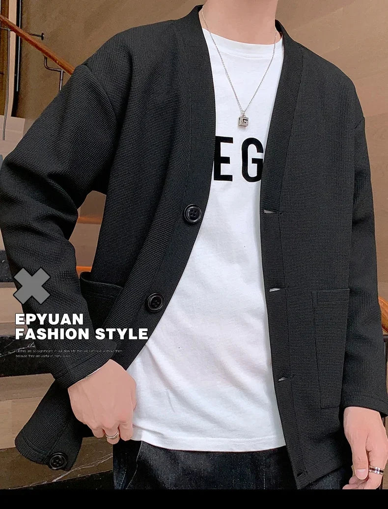 Chaqueta de verano para hombre, chaqueta de secado rápido de seda helada, chaleco informal de negocios de alta gama