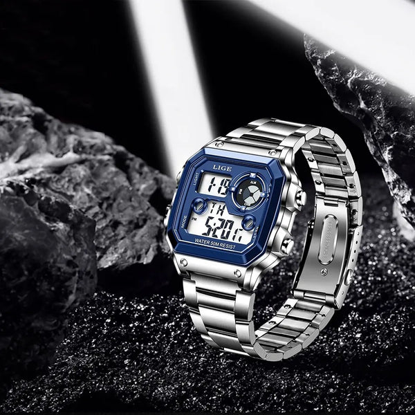Nuevo reloj de marca de lujo para hombre, reloj digital de alta calidad para toda ocasión