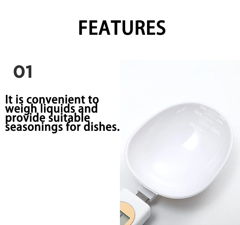 Báscula electrónica de cocina, 500g, 0,1g, LCD, medición Digital de alimentos, harina, cuchara Digital, Mini herramienta de cocina para báscula de café con leche